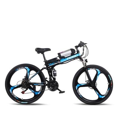 China Carbon Steel Gear Electric Mountain Bike 21 36V Removable Lithium Battery for sale