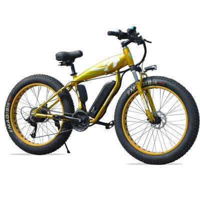 China High power high carbon steel mountain bike 26 inch fat tire electric bicycle ebike electric bike ebike for sale