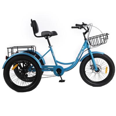 China Large Cargo Return Mountain Adult Tricycle , High Quality Fat Tire Tricycle for sale