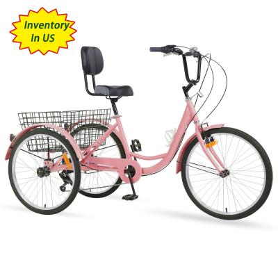 China Factory direct cargo tricycle bike for adults, new design adult tricycle with gears for sale