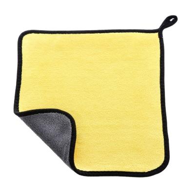 China Sustainable Double Sided Quick Drying Microfiber Car Wash Towel for sale