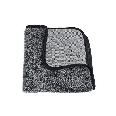 China 1200gsm Sustainable Microfiber Twisted Loop Car Wash Towel Drying Towel Cleaning Cloth for sale