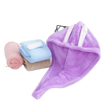 China Viable Hair Drying Cap Super Absorbent Hair Washing Beautiful Thickened Fast Drying Towel Hair Drying Towel for sale