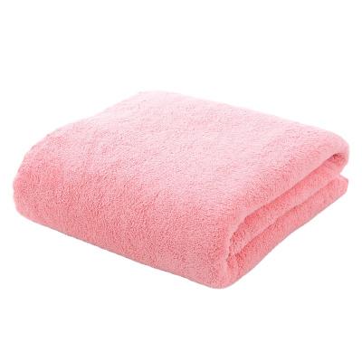 China Hot Sale 2022 Hot Sale Custom Luxury Soft Microfiber Fleece Bath Towel Coral QUICK DRY Big Size for sale