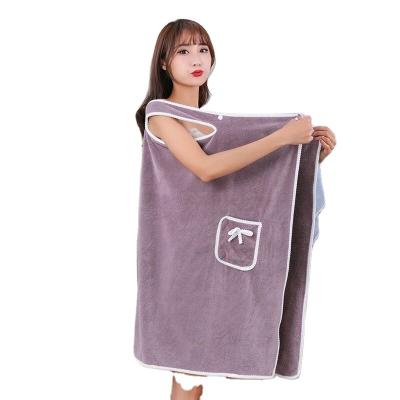 China Durable Water Absorption Woolen Bath Wearable And Wrap-around Household Quick Drying Skirt for sale