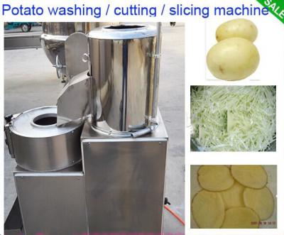 China High Effective Potato Chips Processing Machine , Stainless Steel Potato Chips Cutter for sale