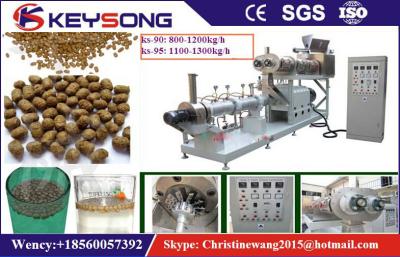 China Electric Screw Floating Fish Feed Pellet Machine / Fish Food Making Machine for sale