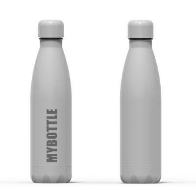 China 500ml/750ml Black Powder Free Sports Water Bottle PORTABLE Double Wall Water Bottle Bpa Liner Stainless Steel for sale