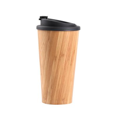 China Viable Wholesale Luxury Custom Logo Coffee Mug Bamboo Welford Veneer Coffee Mug To Go Coffee Mug for sale