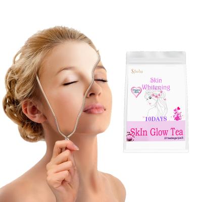 China Tea Drinks 100% Natural Herbal Wholesale Whitening Skin Whitening Body Tea Skin Glow Brightening Tea for sale