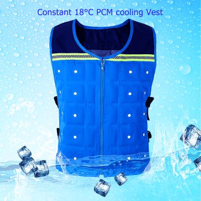 China New Desgin Casual Good Quality Material PCM Cooling Vest , Cooling Clothing With Ice Gel For Body Cooling for sale