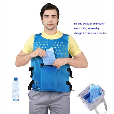 China Super Breathable Ice Water 20-28 Celsius Adjustable Body Temperature Quality Cooling Vest, Air Cooling Vest for sale