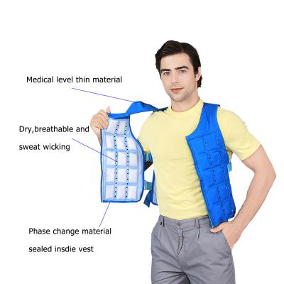 China PCM Temperature Controllable Cooling Vest 22 Celsius Temperature PCM Cooling Clothes Summer Ice Cooling Vest For Kids Women Men for sale