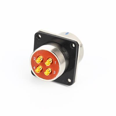 China Aviation XCE-22F4 4 Pin Panel Defense Quick Metal Power Socket Bayonet Waterproof Electrical Connector for sale