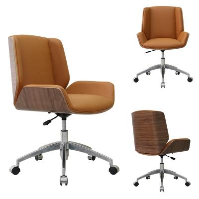 China (Size)Guangdong Furniture Office Computer Design Hotel Leisure Thickness Plywood Adjustable Wooden Office Chairs for sale