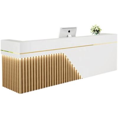 China Convertible White Color New Arrival Artificial Stone Luxury Design Customized Reception for sale