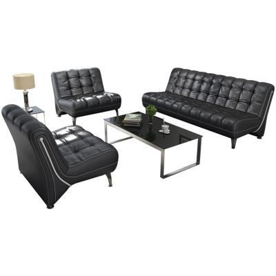 China Modular Cheap Modern PU Leather Office Furniture Office Sofa Set Single Seat Price for sale