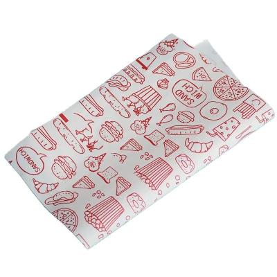 China Recycled Pulp Burger Greaseproof Wrapping Paper Food Grade Single Side Coating for sale