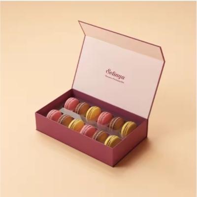 China Macaron Chocolate Biscuit Bulk Gift Pastry Cake Box Customized Recyclable With Divider for sale