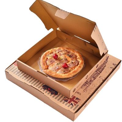 China Custom Logo Massenrechteckige Wellpappe Pizzaboxen 30 Zoll Kästchen Weiß Kraft zu verkaufen