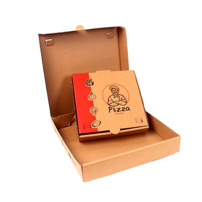 China Stamping Rectangle Bespoke Pizza Boxes 7x7 Foldable Recyclable for sale