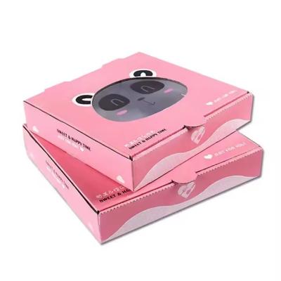 China Fast Food Cartons Pizza Container Box Package 18x18 Corrugated Board for sale