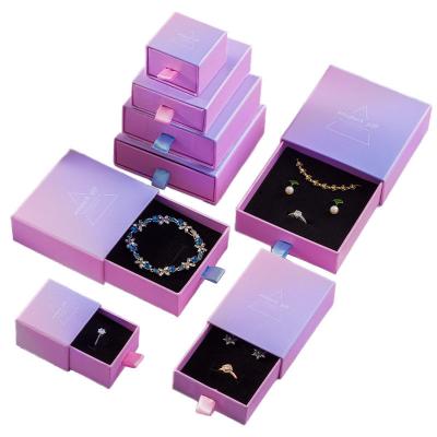 China Valentine's Day Festival Gift Boxes Cardboard Jewelry Box Drawer Customized for sale