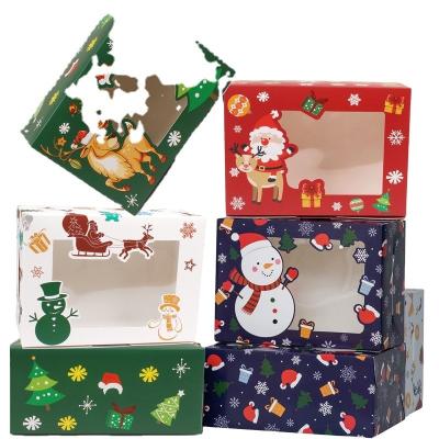 China Christmas Cookie Dessert Cardboard Giftbox Cake Muffin Christmas Cardboard Boxes for sale