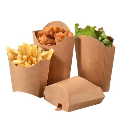 China Customized french fry packaging box Eco-friendly and recyclable cardboard fast food box for sale