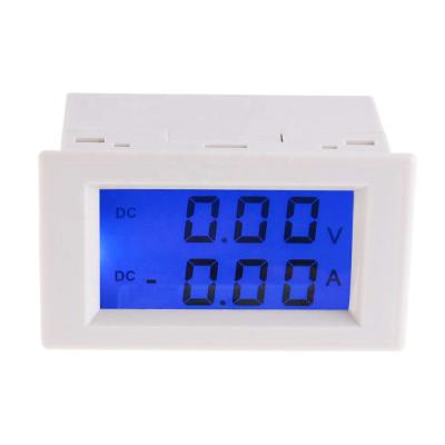 China New Digital DC 0-19.99V 10A Dual Ammeter Voltmeter LCD Display Volt Amp Panel Meter Measurement White 68*38mm for sale