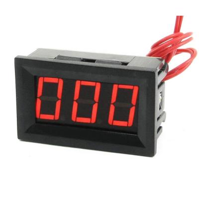 China Digital Voltmeter Gauge LED Tester AC60-500V Gauge Range Powered 110V 220V Panel Voltage Meter 0.56