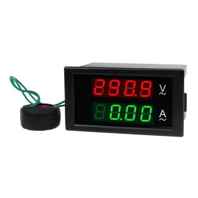 China AC Voltage Panel Meter Voltmeter Ammeter Tester Monitor Current Measurement Voltimetro Amperimetro 80.0-300.0V 0.01-100.0A 4 Digit 76mm x 39mm for sale