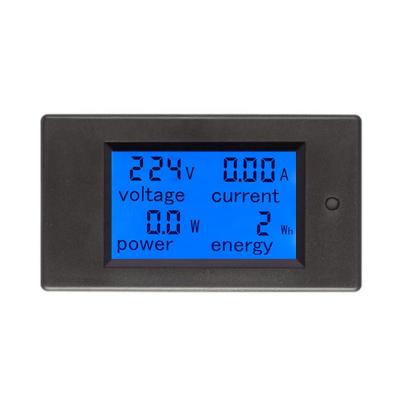 China Digital Multimeter Voltage Ampere AC 80-260V 110V 220V 20A Electric Volt Power Energy Meter Tester Current Gauge 84.6 x 44.6mm for sale