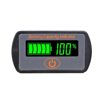 China Battery Monitor Lead Acid Battery Capacity Tester 12V 24V Auto LCD Digital Voltage Quantity Meter Panel Measurement For Car Â ± 3% for sale