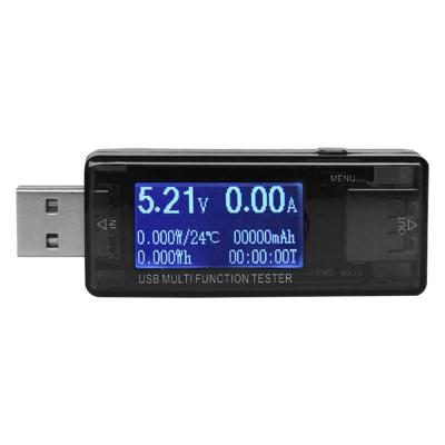 China KWS-MX16 USB Computer Tester Digital Display Charger Capacity Doctor Power Bank Meter Voltmeter Current-Voltage 4V-30V 0-5A for sale