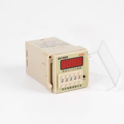 China Electronic Preset Counters DC 24V DH48J DH48J-11 DH48J-11A 11 Pin Digital Counter 1-999900 Relay Display 50/60Hz Counting Relay ET38140702483 for sale