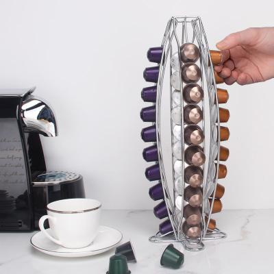 China Stored capsule coffee pods rack tower rack rack 40 pods, coffee capsule rack storage for sale