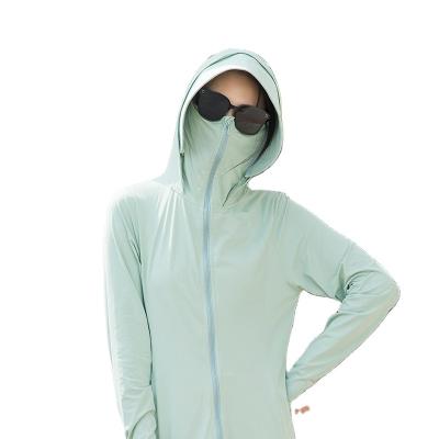 China Sustainable new  Sun Hoodie UV Protection sun protection UPF50+ zip long pattern women Sun-Proof Clothing for sale