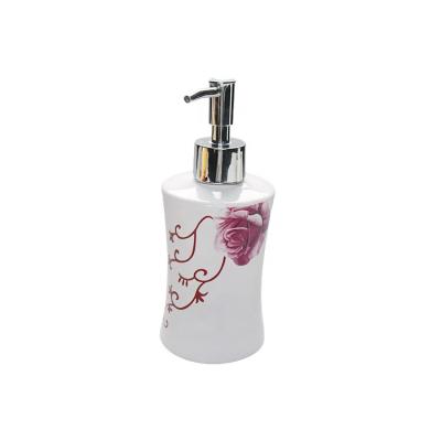 China High Quality Hotel Bathroom Accessories Ceramic Stocked Lotion Dispenser For Home Washroom for sale