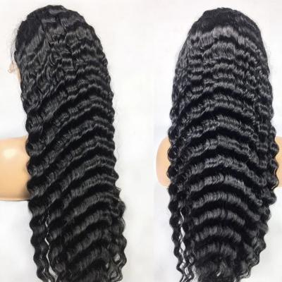 China Wholesale Deep Wave Deep Wave Human Hair Wigs Brazilian Deep Wave 13x4 Lace Front Human Hair Wigs for sale