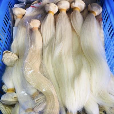 China Jerry Curl Wholesale 613 Cuticle Aligned Virgin Hair, Russian Blonde Virgin Hair Bundle, 40 Inch Blonde Brazilian Hair Extension for sale