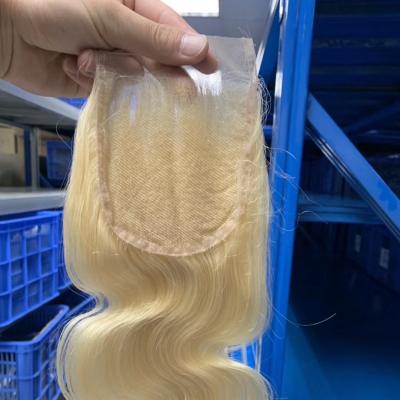 China Deep Wave 613 Remy Brazilian Deep Wave Bundle Honey Blonde Human Hair 13*4 Pre Plucked Swiss Ear To Ear Lace Frontal Closure for sale