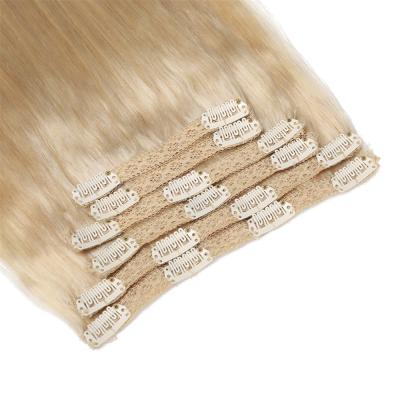 China Silky Straight Micro Link Highlight Wave Hair Extension Clip In Extensions Custom Virgin Hair Real Lace Up Clip In Hair Extensions for sale