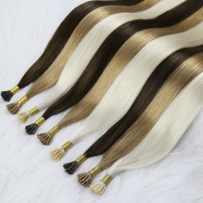 China FB China factory big current hot sale 100% whole wave silky straight remy hair extensions I tip yaki I raw virgin I tip Burmese hair tip for sale