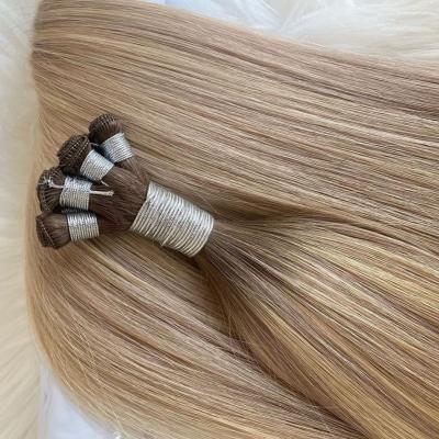 China Silky Straight Wave PU Skin Weft Custom Hand Tied Virgin Hair 2022 New Trend Super Thin Invisible Weft Most Popular Genius Weft Can Be Cut for sale