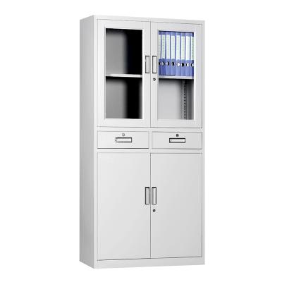 China (Other)Other) Steel Drawer Metal Storage Cabinets Glass Adjustable Filing Cabinet (With Shelves for sale