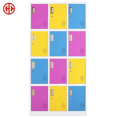 China Hot Sale 12 Home School Office Doors Home Office School Locker Cheap Storage Furniture Steel Cabinet for sale