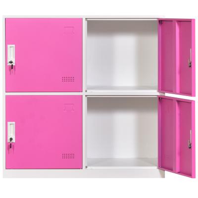 China Office School Home Office New Home Design Cold Rolled Steel Material Locker 4 Door Staff Locker for sale