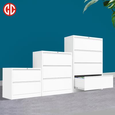 China Rated Steel Knockout Office Furniture Storage Cabinet 2 Drawer /3/4 Drawer Top Documents Storage Cabinet for sale