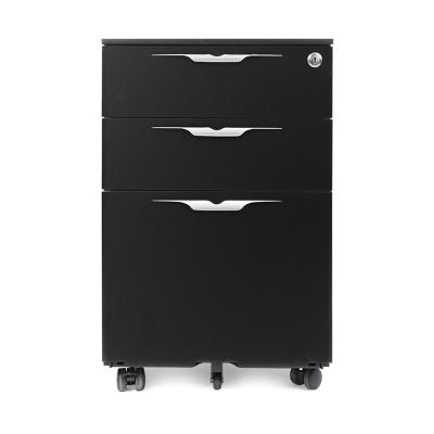 China New Folding Handle 3 Drawer Metal Foldable Movable Cabinet Foldable Steel Material Movable Pedestal for sale